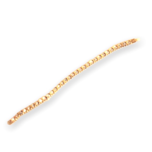 Vintage Moscow 4.80ct. White Topaz 14k Gold Tennis Bracelet 1950s - Picture 14 of 16